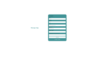 Capture d'écran de inscription du projet Message App - Erwan Decoster.