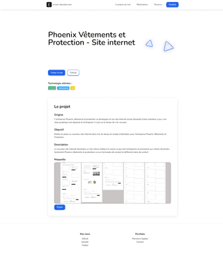 Capture d'écran de Projet du projet Portfolio 2022 - Erwan Decoster.