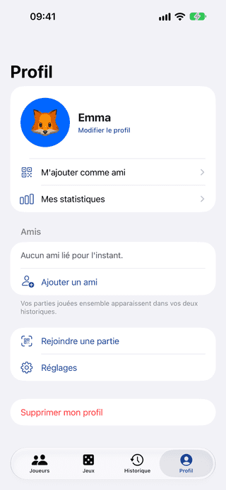 Capture d'écran de Profil du projet Qui Mène ? - Erwan Decoster.